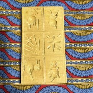 Vintage Carved Wooden Wall Art great for making Cookies